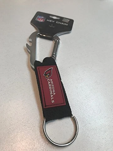 NFL Arizona Cardinals Carabineer Keychain, Red, One Size Cover