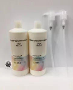 (2 PACK) Wella Color Motion Shampoo & Conditioner Duo with 2 pcs PUMP, 33.8 oz - Picture 1 of 1