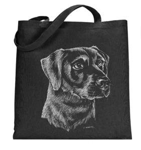 Dog Breed Tote Bag Book Bag Yorkie Black Lab Retriever Beagle Dog Person Gifts - Picture 1 of 1