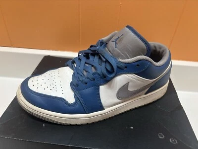 Jordan 1 bajo True azul/cemento gris blanco Foto 1 de 4