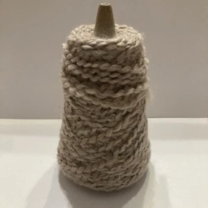 3 - Textured Beige Caron Yarn Cones For Weaving Loom - Picture 1 of 5