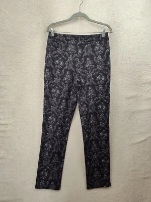 Leggings femininas Isaac Mizrahi Live 10 estampa preta mistura de algodão ajuste no tornozelo - Imagem 1 de 4