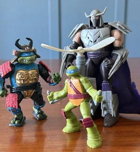 Menge 3 Teenage Mutant Ninja Turtles Action Figuren Shredder Leonardo - Bild 1 von 10