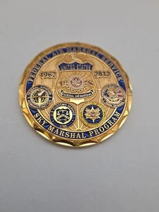 50 Years Federal Air Marshal Service Sky Marshal Program Service Challenge Coin - Picture 1 of 7