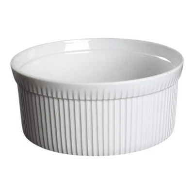 Plato Soufflé Vintage Apilco Clásico Porcelana Cubiertos #8 Francia Foto 1 de 4