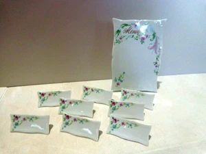 VINTAGE Lilian Vernon Autumn Placecards Set Of 9 Ceramic MADE IN JAPAN RARE! - Picture 1 of 8
