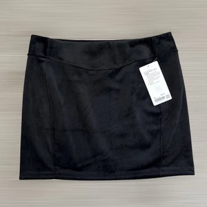 Lululemon Scuba HR Mini Skirt Velvet NWT Size XL Black - Picture 1 of 4