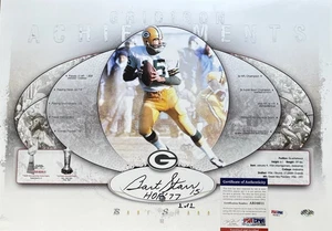 Bart Starr 1/1 AUTOGRAPH 13x19 Poster w/ *PSA COA* HAND SIGNED Green Bay Packers - Picture 1 of 4