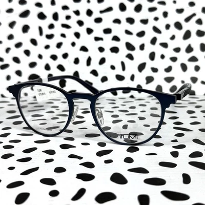 TUMI новые мужские алюминиевые округлые темно-синий VTU514 очки - средний - Изображение 1 из 4