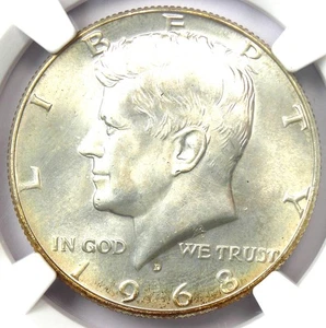 1968-D Kennedy Half Dollar 50C Coin - NGC MS67 - Rare in MS67 - $1,500 Value! - Picture 1 of 4