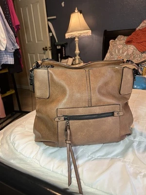 Cartera/bolso de hombro hobo marrón realer grande varios bolsillos Foto 1 de 4