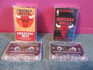 2 Chicago Bulls greatest hits volume 1 & 2 cassette tape michael jordan - Picture 1 of 3