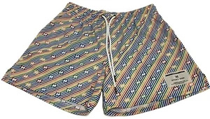 Ryoko Rain Herren Gr. XL Regenbogen Streifen Mesh Gym Shorts sportlich Kordelzug RAR - Bild 1 von 12