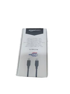 Amazon Basics USB-C 2.0 To USB-C 10 Foot Cable - Picture 1 of 4