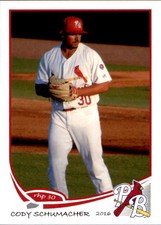 2016 Palm Beach Cardinals Grandstand #26 Cody Schumacher Shawnee Kansas KS Card