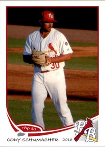 2016 Palm Beach Cardinals Grandstand #26 Cody Schumacher Shawnee Kansas KS Card