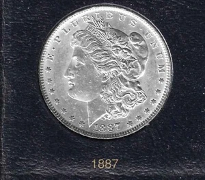 1887-P MORGAN DOLLAR- BRILLIANT  UNCIRCULATED - Picture 1 of 2