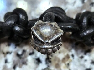 Starlingear Curby Bead Knife Man's Leather Bracelet 100% Handmade - Only One ! - Picture 1 of 16