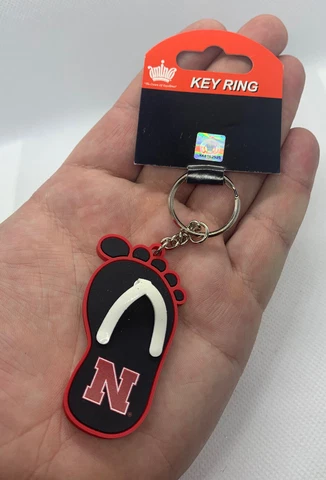 University Of Nebraska Key Ring NWT Cover