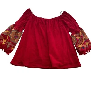 VaVa by Joy Han besticktes schulterfreies Top Festival Bohemian Hippie S - Bild 1 von 7