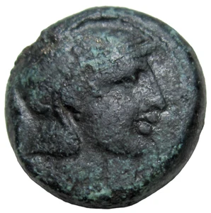 MACEDONIA, PELLA. AE 18. CIRCA 187-31 BC. ATHENA, BULL GRAZING. - Picture 1 of 5