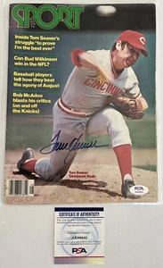 Tom Seaver Signed Sport Magazine NO Label PSA/DNA,Aug 1978 Newsstand Auto,(B119) - Picture 1 of 5