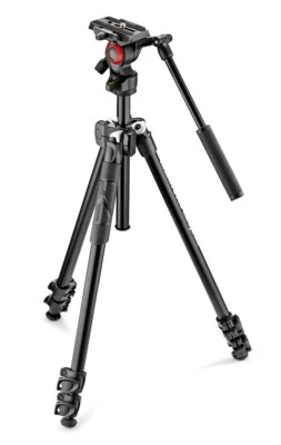 Manfrotto Tripod MK290LTA3-V - Trépied avec tête fluide vidéo MVH400AH - Photo 1/4