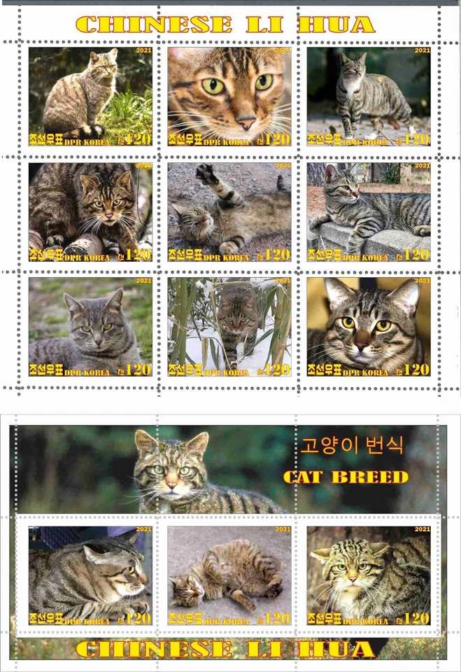 Stamp sheet+block Chinese Li Hua 2021 Korea issue - Image 1 of 1