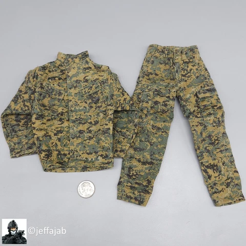 1:6 Dragon Modern USMC Woodland MARPAT Uniform for 12" Figures Cover