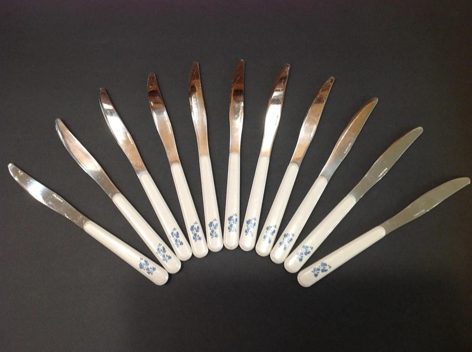 LOTE DE 11 FACAS DE TALHERES FACA DE JANTAR FALTZGRAFF YORKTOWNE - Imagem 1 de 3