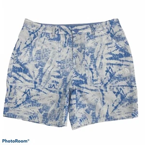 The North Face Filles Roll-Up Shorts Sky Blue & White Preppy Girl Size XL (18) - Picture 1 of 12