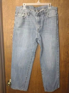 Lucky Brand Dungarees Jeans sz 38 Flaws Measured 36x27.5 - Picture 1 of 11