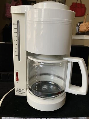 Cafetera vintage Krups Gevalia Kaffe blanca 10 tazas tipo 396 DS 12 850 WSO Foto 1 de 4