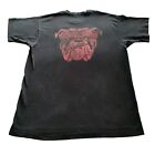 Vintage Red Dog Beer Mens T Shirt Black Single Stitch Faded Double Sided L / XL