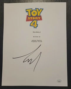 AUTÓGRAFO FIRMADO POR TIM ALLEN TOY STORY 4 GUIÓN COMPLETO PRUEBA JSA - Imagen 1 de 3