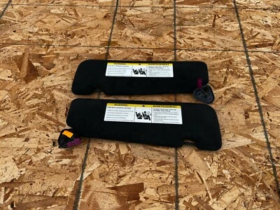 LEFT RIGHT SUN VISOR VISORS SET ALCANTARA  BMW F06 650I 640I M6 (12-19) OEM - Image 1 of 4