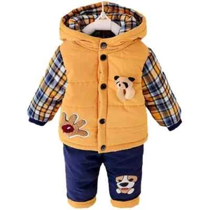New 2023 Baby boys winter clothing suit set warm down jacket+pants long sleeve - Picture 1 of 9