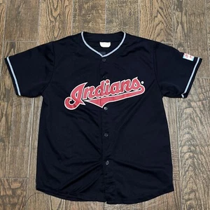 Cleveland Guardians Indians Mens SGA #41 Santana Black MLB Jersey Size. XL - Picture 1 of 2