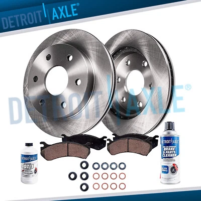 Front Brake Rotors Ceramic Pads Kit for GMC K1500 K2500 Suburban Pickup Yukon - Image 1 of 4