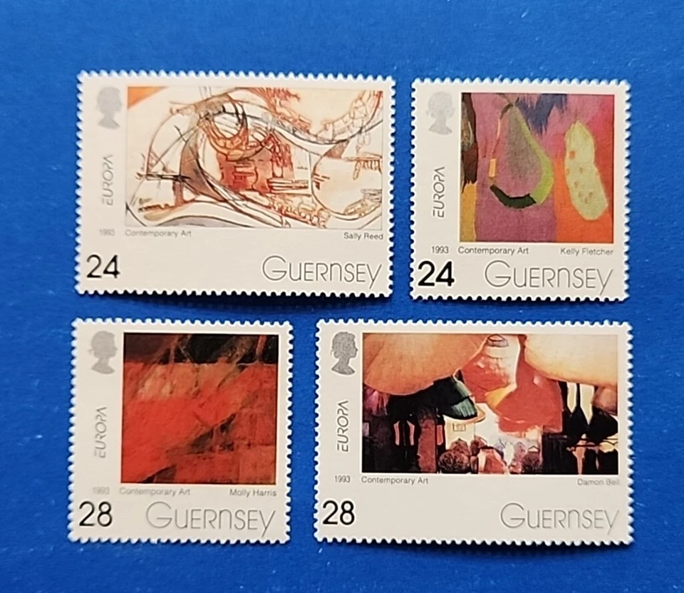 Juego completo de estampillas de Guernsey, Scott 511-514 MNH Foto 1 de 1
