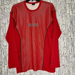 Vintage Team Nike Ohio State Buckeyes NCAA Athletic Long Sleeve Shirt Mens XL - Picture 1 of 11