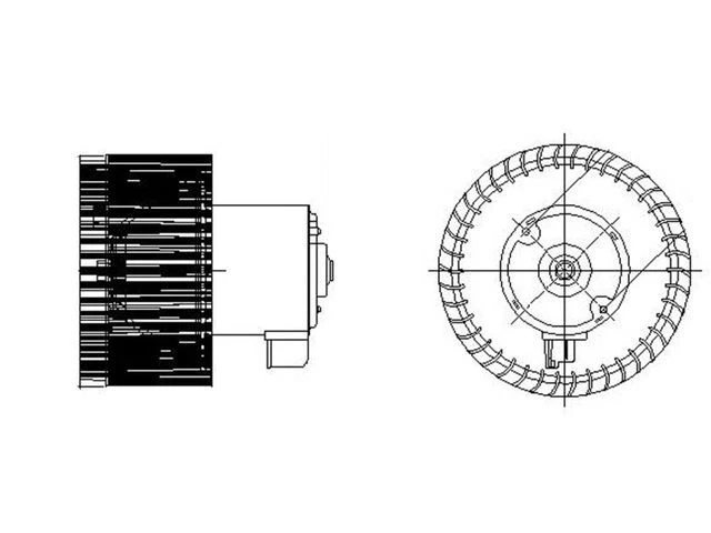 Motor soplador de cobalto delantero para Chevrolet 2005-2010 TYC 98415SC 2007 2009 2006 Foto 1 de 2