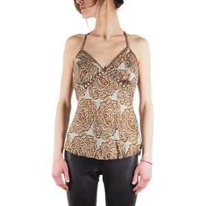 Versace Mare Vintage Women's Summer Top Blouse size 42 - Picture 1 of 8
