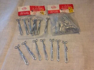(28) Vintage Kirsch 3.5" Slip On  Hooks for  Pinch Pleat Drapes New old stock - Picture 1 of 2