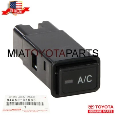 Interruptor de aire acondicionado genuino Toyota OEM 84660-35030 para Tacoma 4Runner 1998-2000 Foto 1 de 4