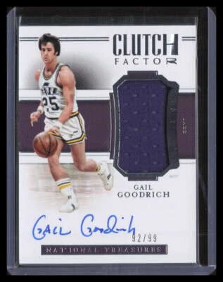 2018-19 Panini National Treasures Clutch Factor Gail Goodrich Jersey Auto 92/99 - Изображение 1 из 2