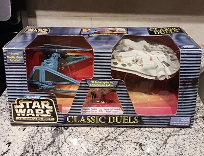 Micro Máquinas Star Wars Acción Flota Duelos Tie Interceptor vs Halcón Milenario Foto 1 de 4