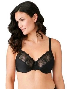 Wacoal 857361 Minimizer Bra Black Embroidered SIZE 34 G (H9) - Picture 1 of 1
