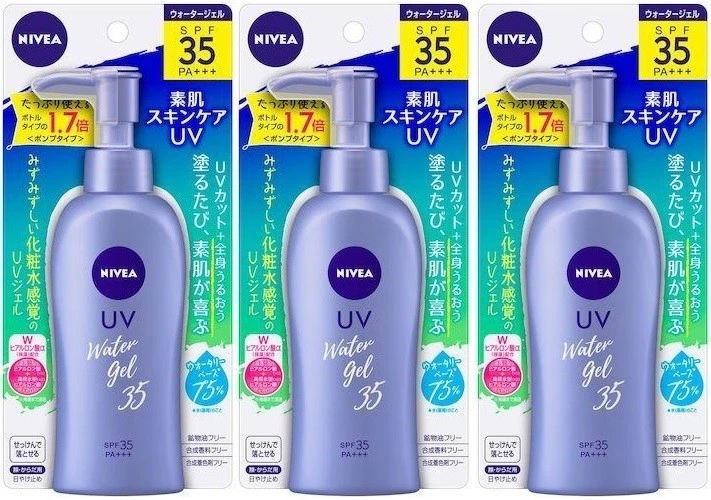 [Vendedor de EE. UU.]Nivea Sun Water Gel SPF35/PA+++ bomba 140 g juego de 3 Foto 1 de 1