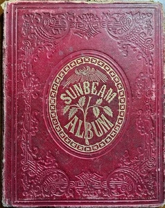 Sunbeam Album / 1861-1863 New England Memory Album of Angie Whitcomb Americana - Imagen 1 de 9